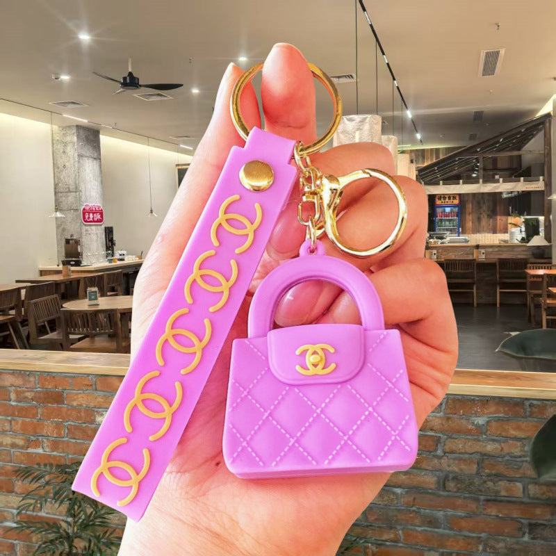 Mini Handbag Silicone Keychain