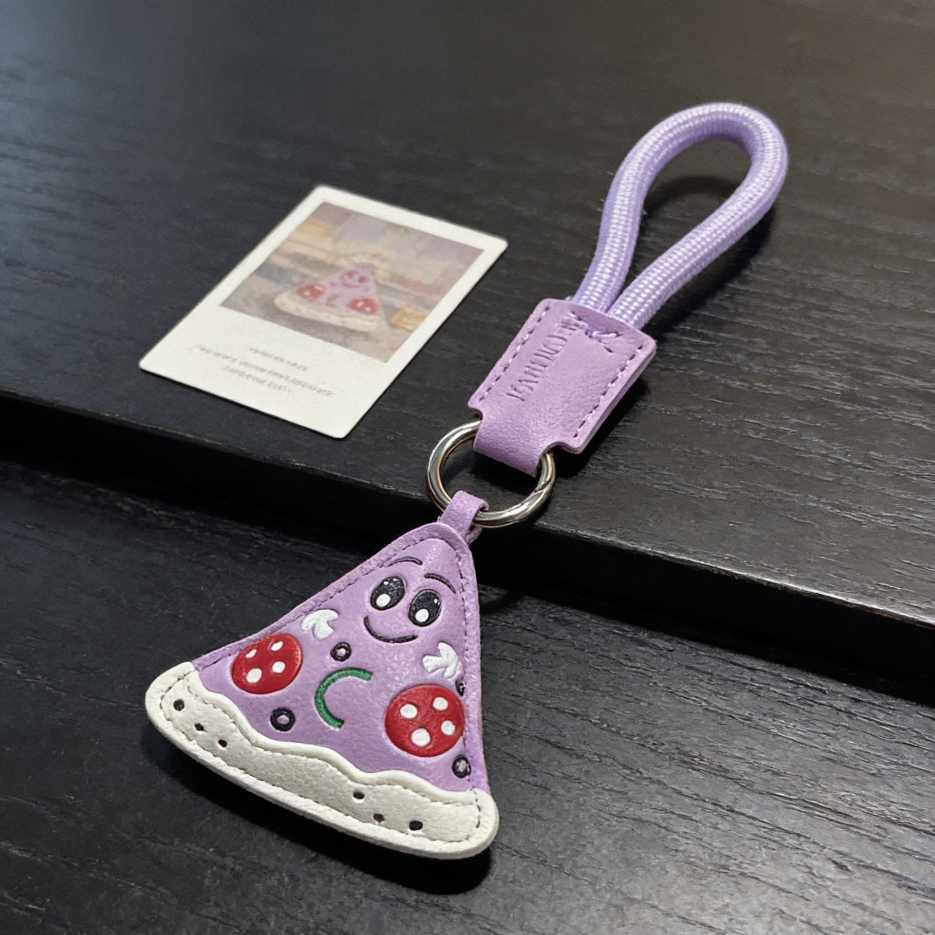 Lether Food  Bag Charm