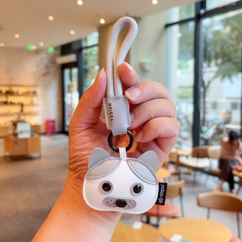 PU Dog Keychain
