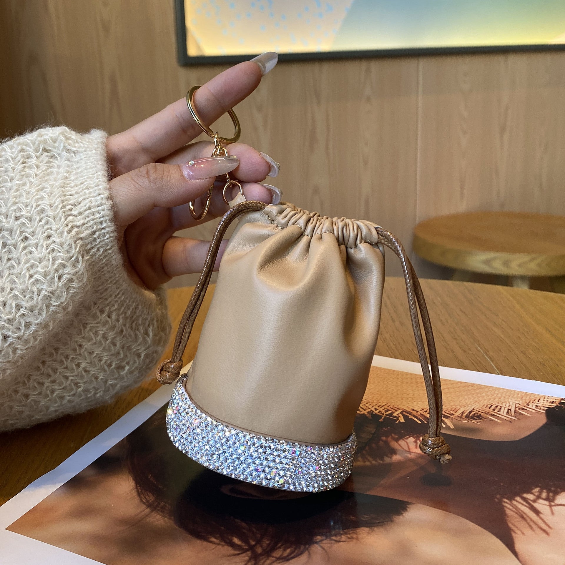 PVC Drawstring Coin Pouch
