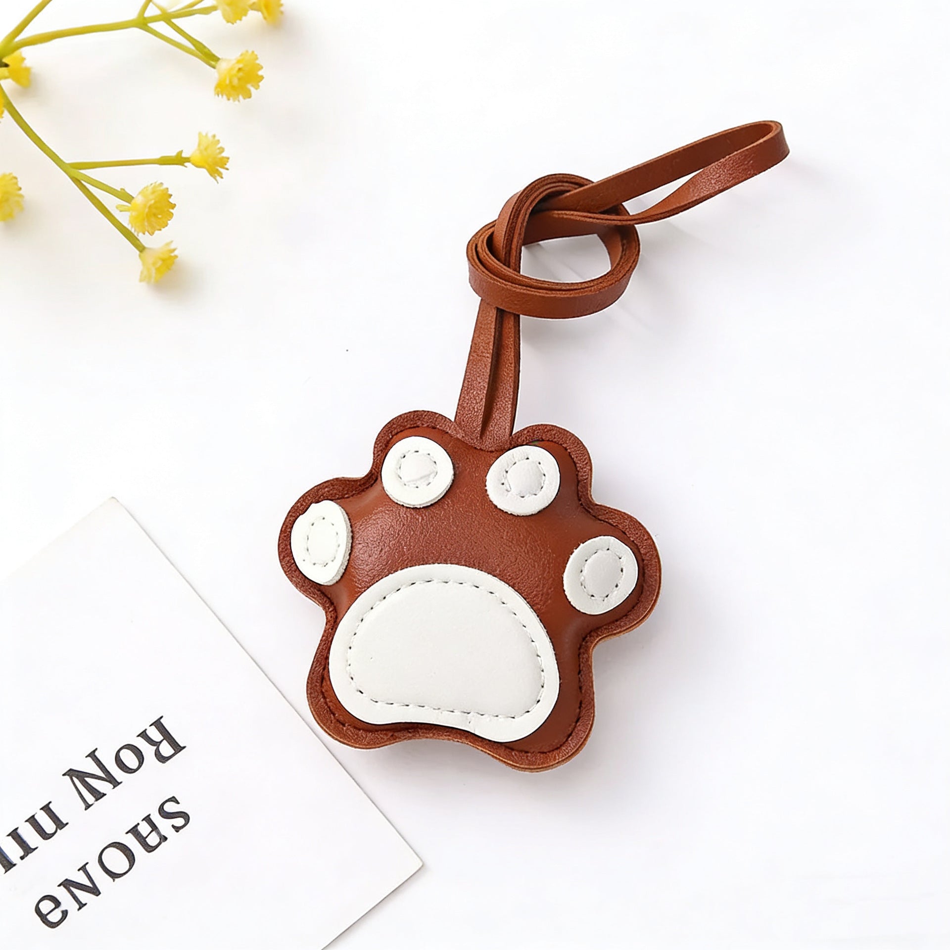 Leather Cat Paw Charm