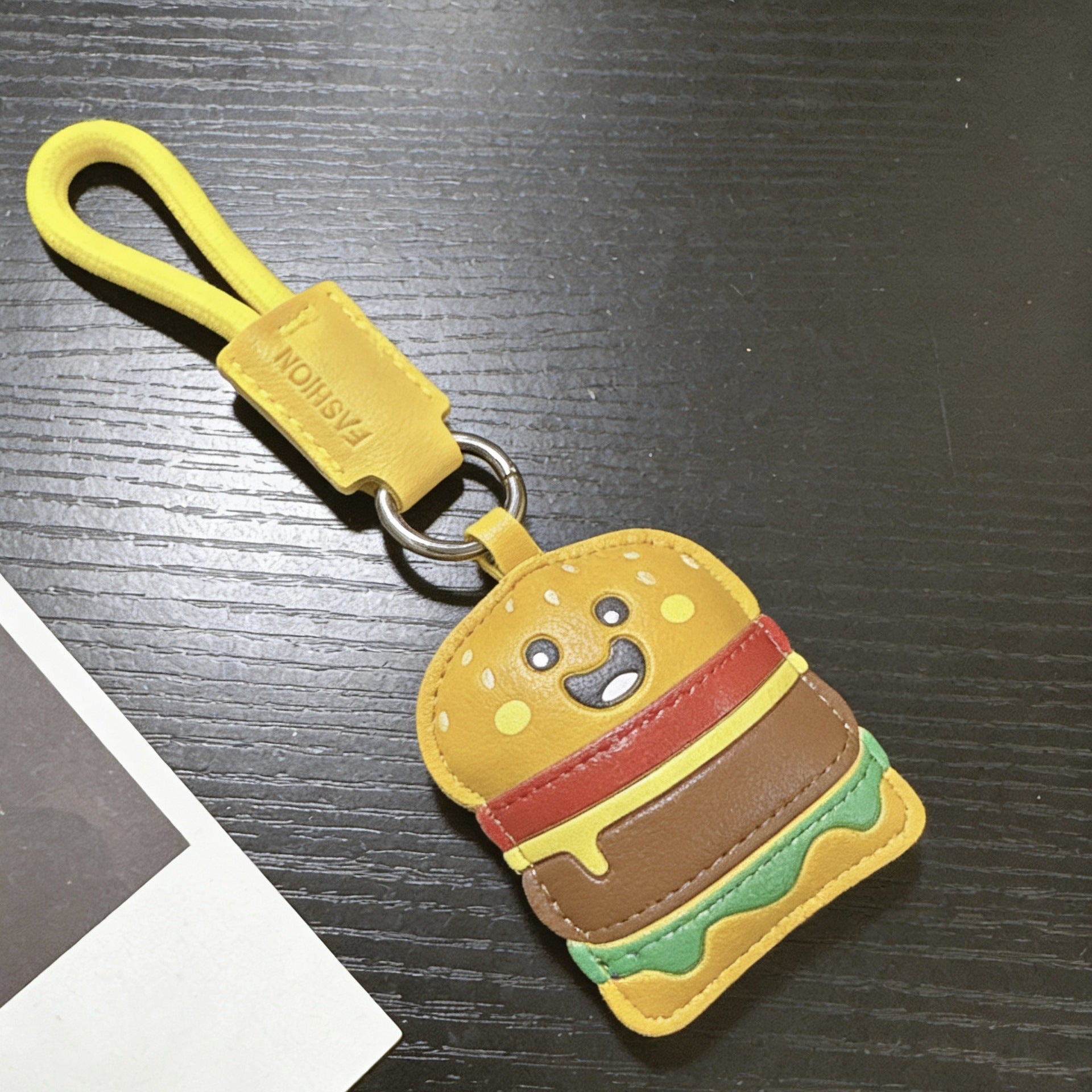 Lether Food  Bag Charm