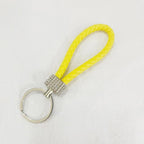 Crystal Metal Leather Keychain