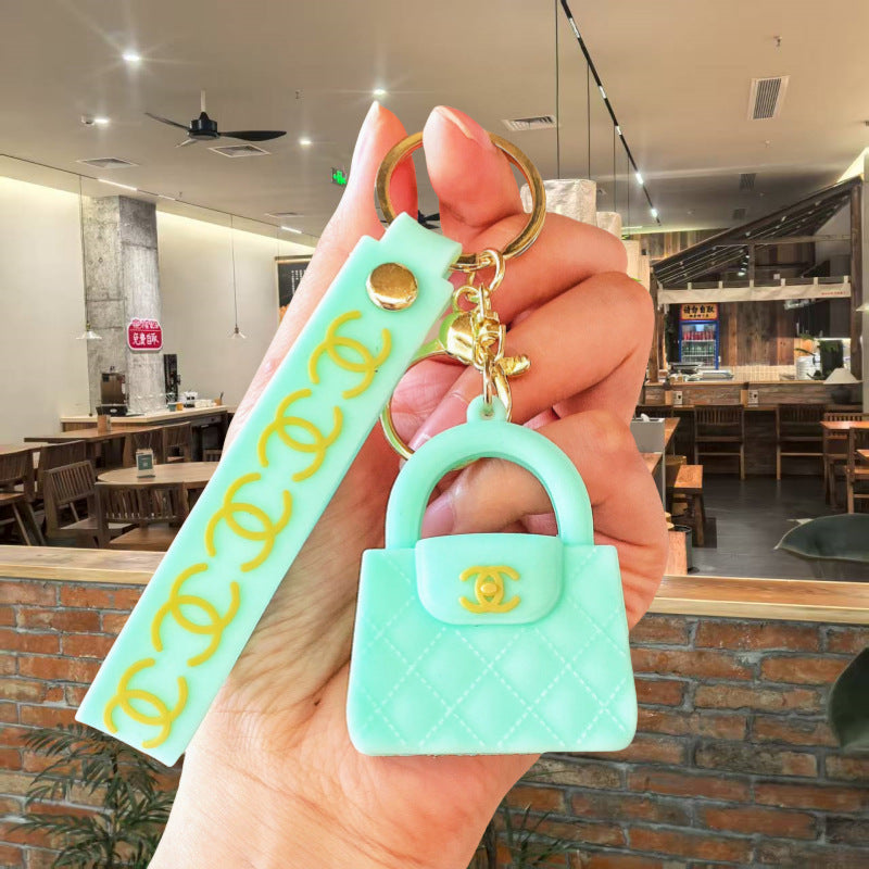 Mini Handbag Silicone Keychain