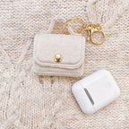 Mini Quilted Leather Earbud Case