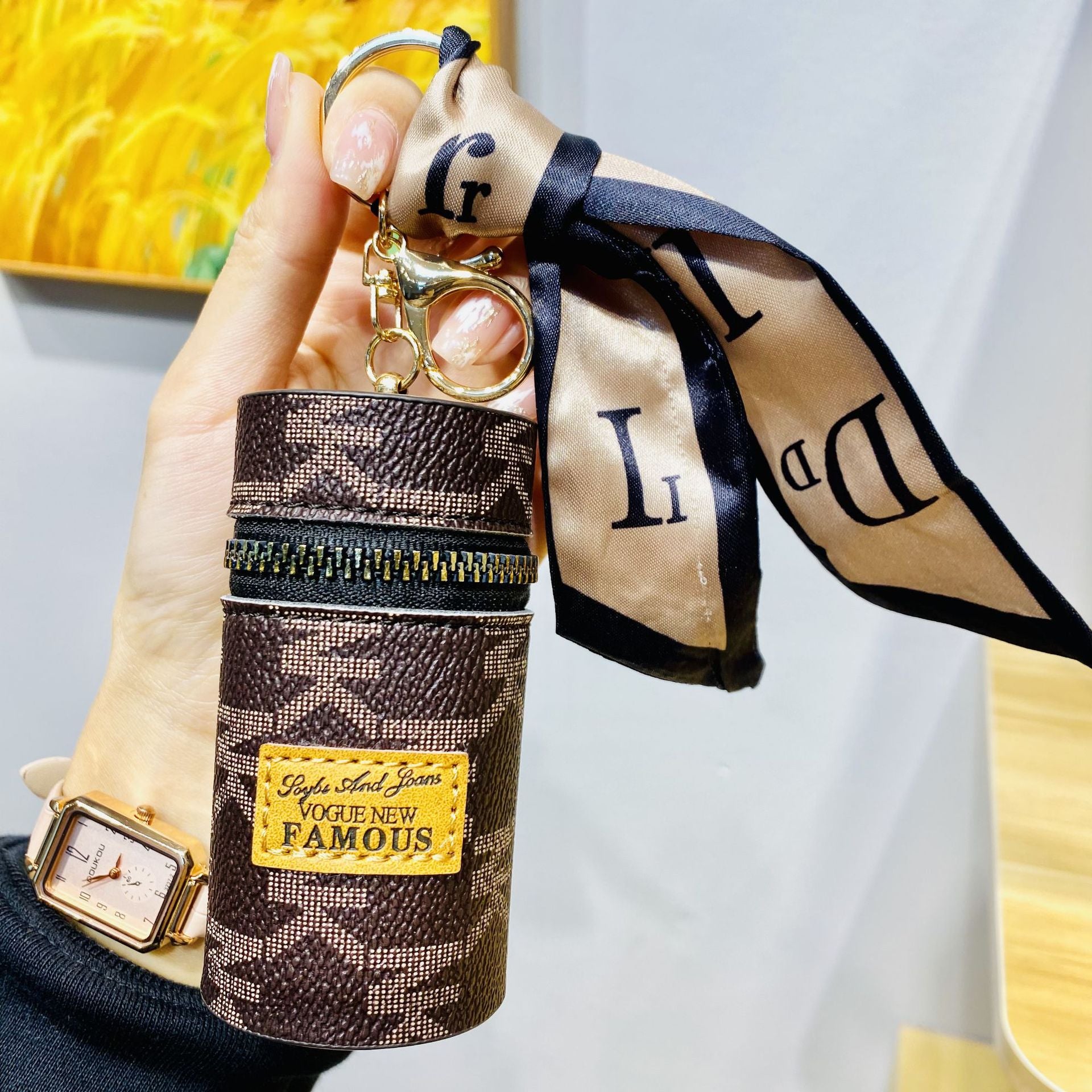 Mini Bucket Bag Keychain