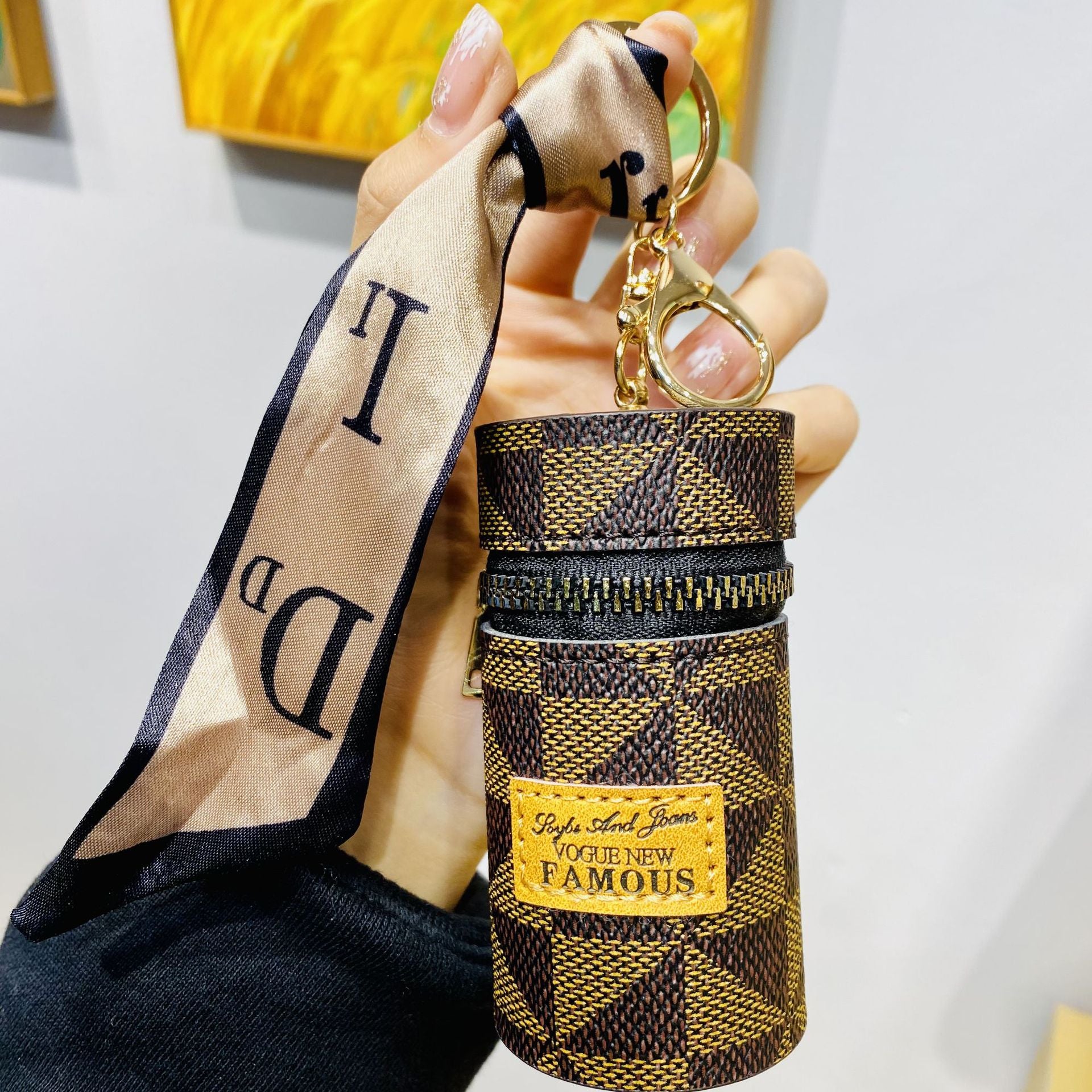 Mini Bucket Bag Keychain