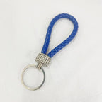Crystal Metal Leather Keychain