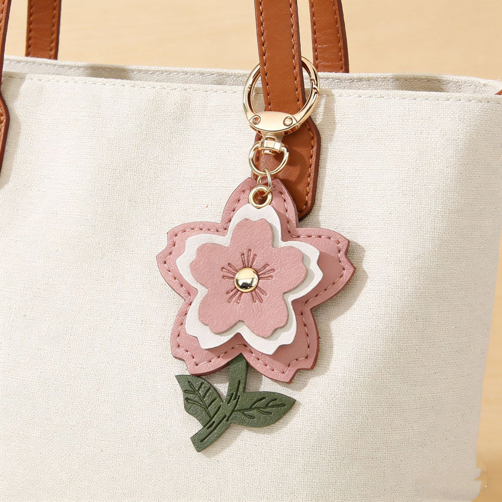 Leather Sakura Charm