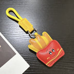 Lether Food  Bag Charm