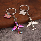 3D Airplane Zinc Alloy Keychain