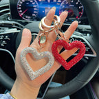 Crystal Heart Keychain