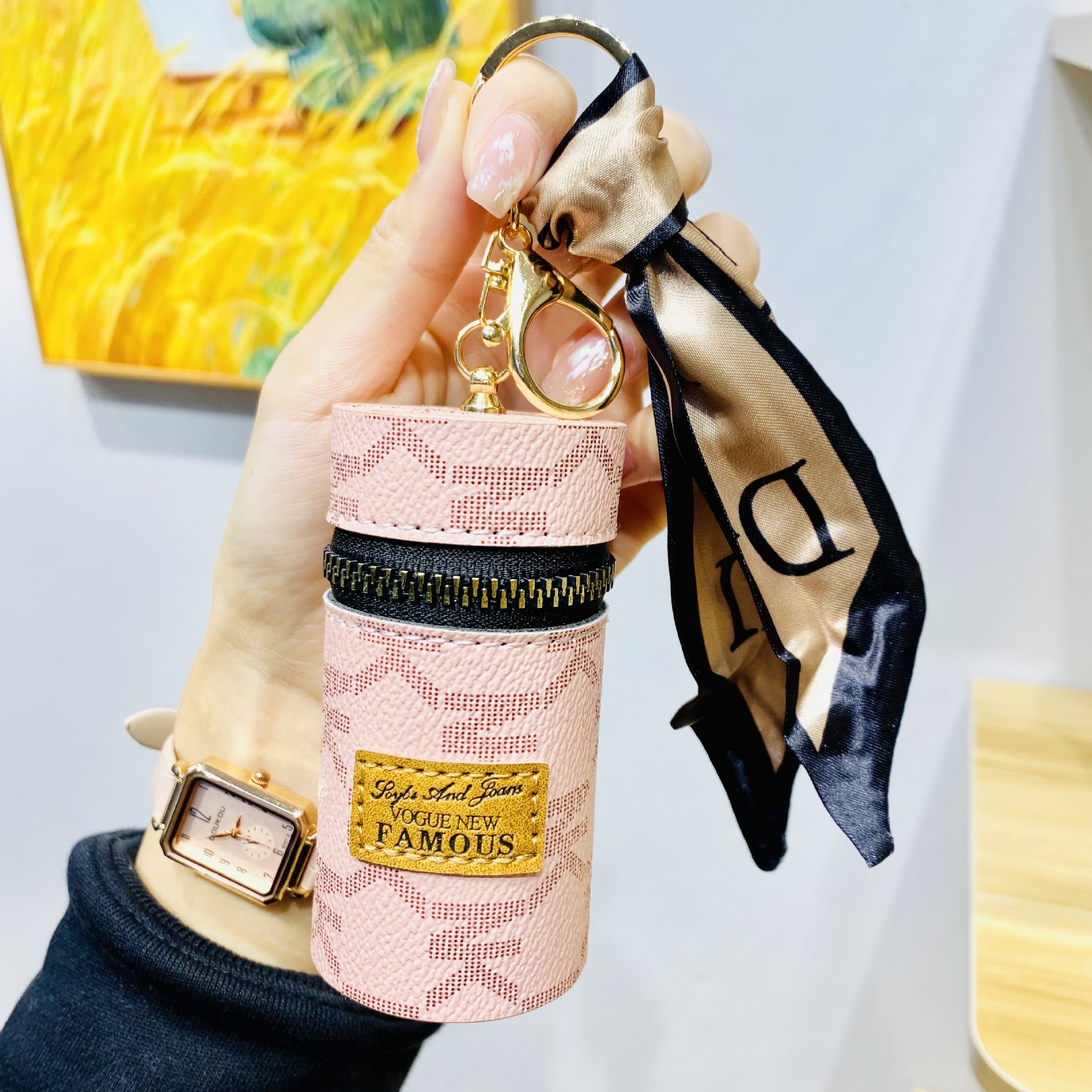 Mini Bucket Bag Keychain