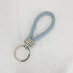 Crystal Metal Leather Keychain