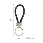 Crystal Metal Leather Keychain