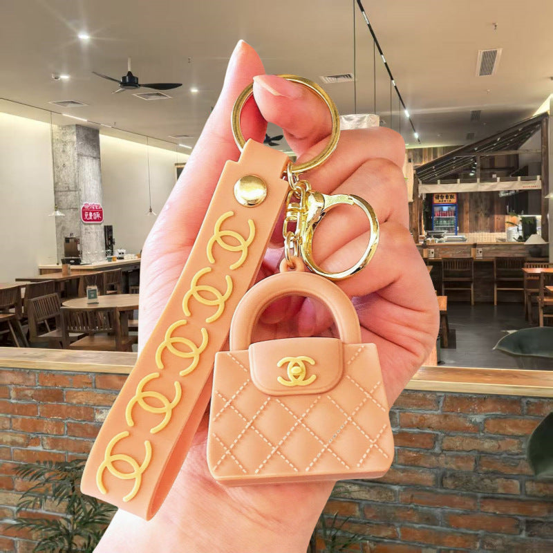 Mini Handbag Silicone Keychain