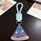 Lether Food  Bag Charm