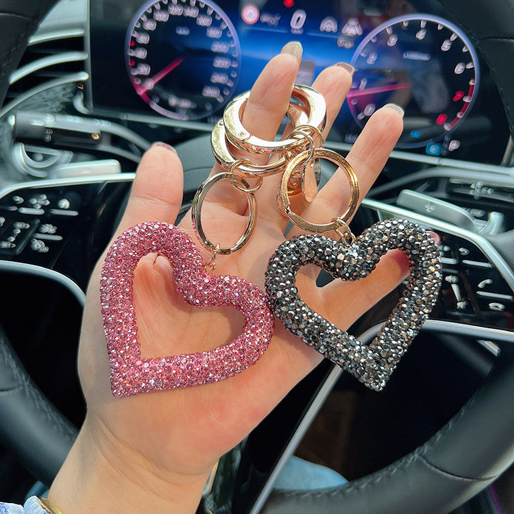 Crystal Heart Keychain