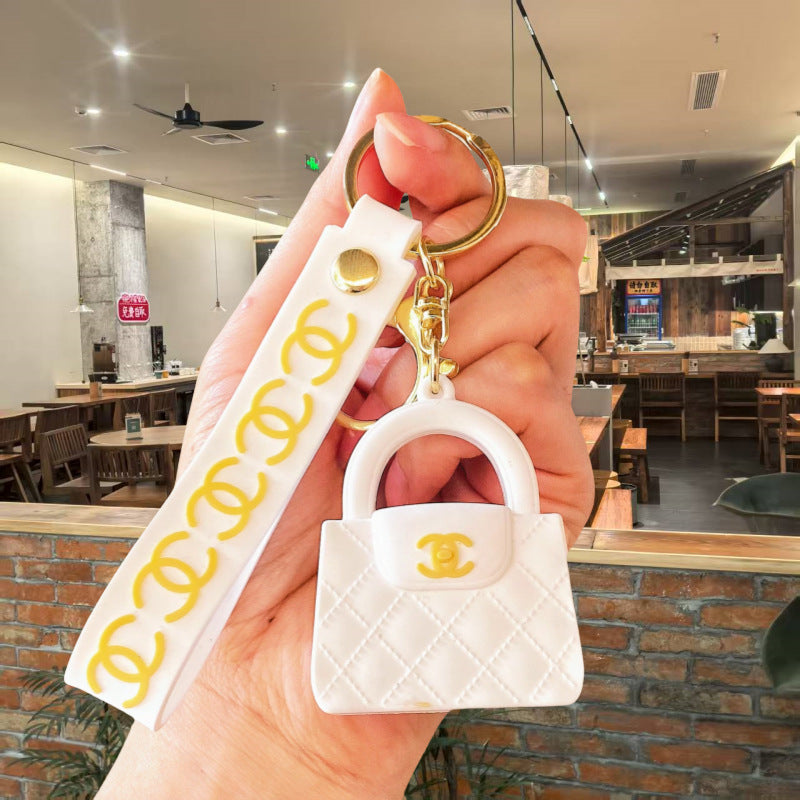Mini Handbag Silicone Keychain