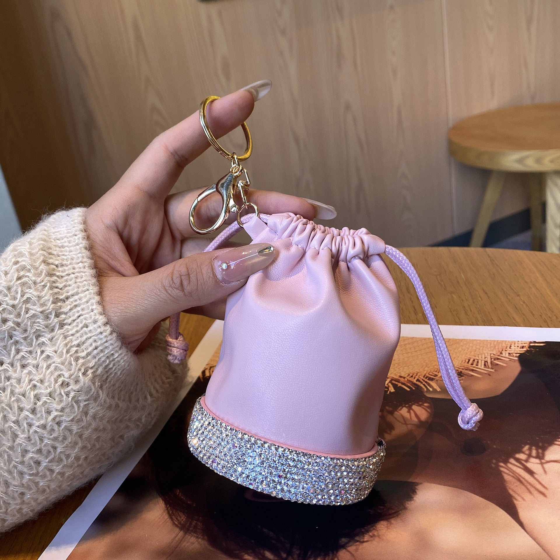 PVC Drawstring Coin Pouch