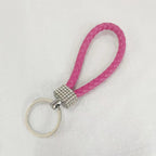 Crystal Metal Leather Keychain