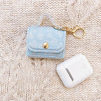 Mini Quilted Leather Earbud Case