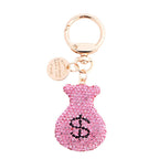 Dollar Rhinestone Keychain