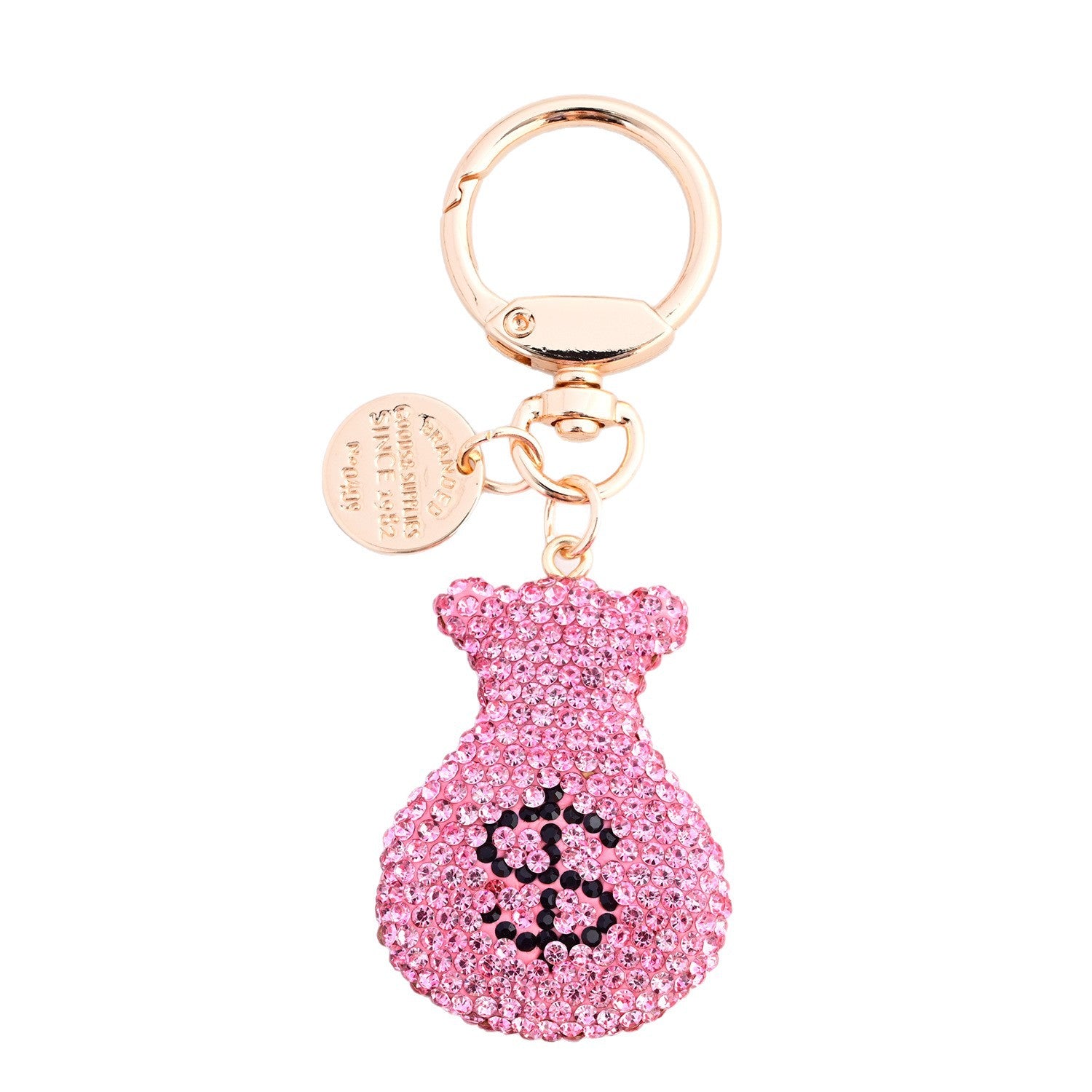 Dollar Rhinestone Keychain