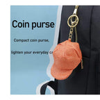 Cap Zipper Keychain Pouch