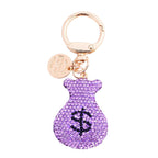 Dollar Rhinestone Keychain