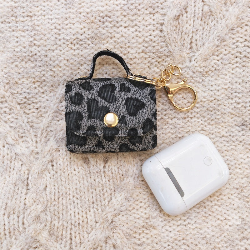 Mini Quilted Leather Earbud Case