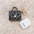 Mini Quilted Leather Earbud Case