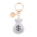 Dollar Rhinestone Keychain