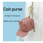 Cap Zipper Keychain Pouch