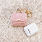 Mini Quilted Leather Earbud Case
